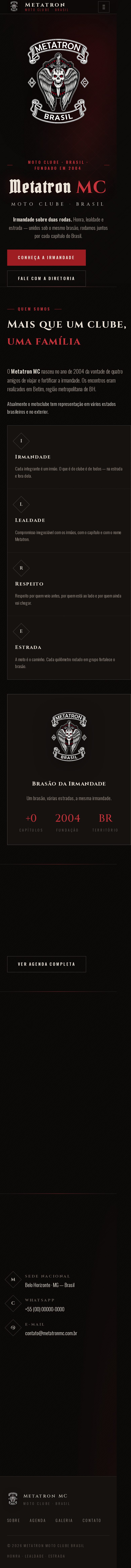 Site para segurança e treinamento — Metatron Brasil, criado pela m3sites
