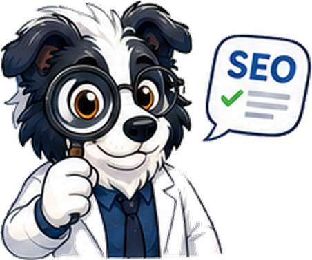 Max, mascote da m3sites — Ser encontrado é parte do produto.